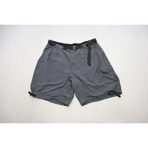 ExOfficio Cargo Shorts Gray Lined Nylon Hiking Camping Trekking Mens Size XL